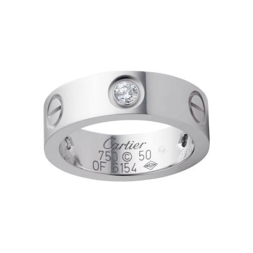 Cartier love ring silver