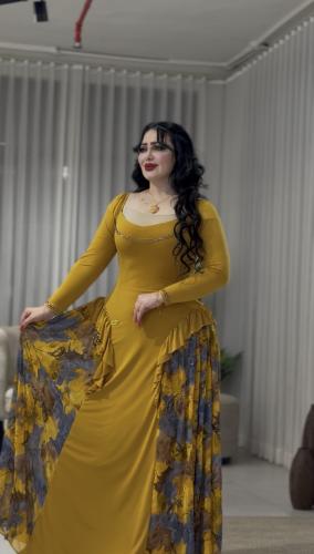 فستان اصفر
