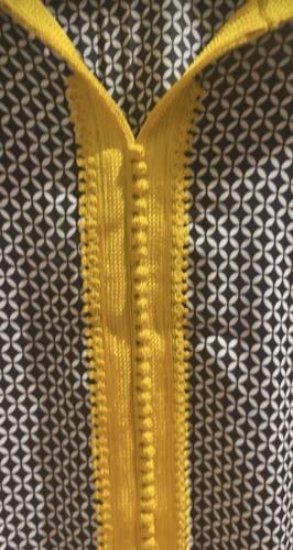 جلابية مغربيةمن قماش الجورجيت الرائع مزيج الاسود و...