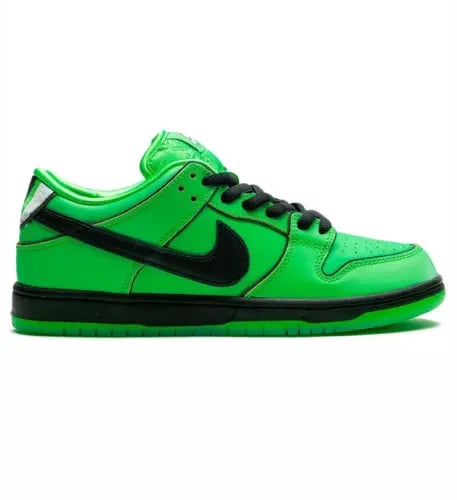 Nike SB Dunk Low - The Powerpuff Girls "Buttercup" - Mean Green/Black