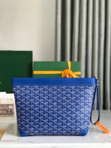 حقيبة كلاتش Goyard باللون الأزرق