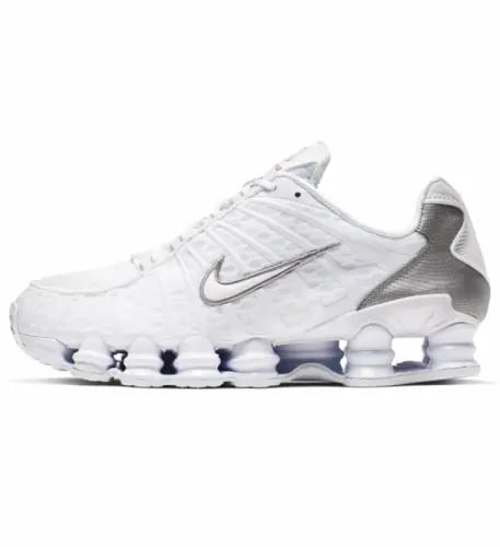 Nike Shox TL - White & Metallic Silver