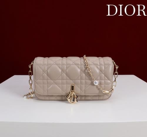 Dior Caro Flap Bag – Beige