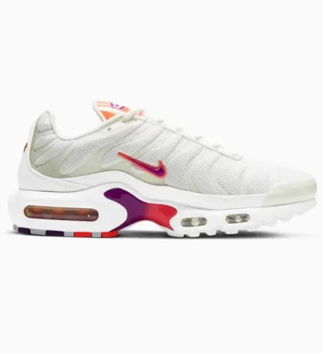 NIKE AIR MAX PLUS TN "WHITE ORANGE FLAME"
