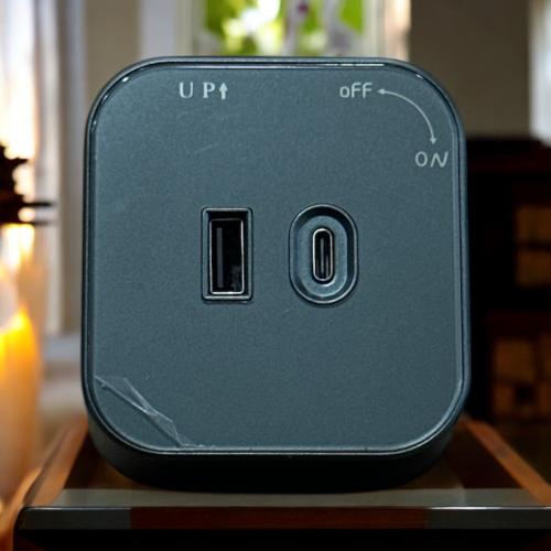 راس فيش مجرى مربع جرافيت USB +TYPEC مجوز توفل