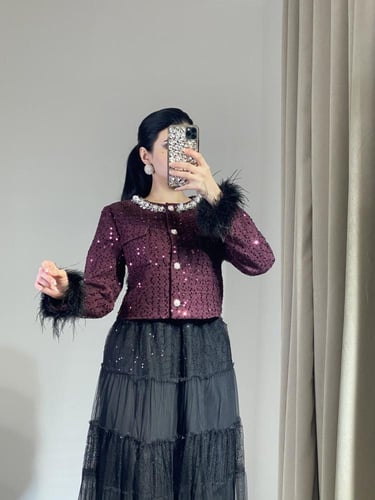 طقم سهرة قطعتين فخم