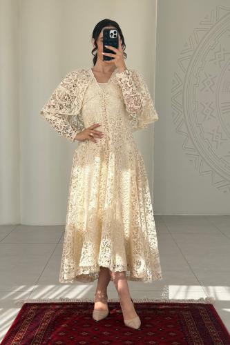 فستان دانتيل فخم وانيق