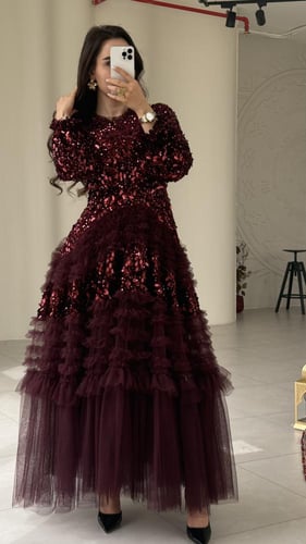 فستان طويل فخم سهرة