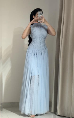 فستان طويل فخم قطعتين