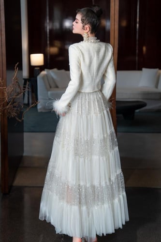 طقم سهرة قطعتين فخم