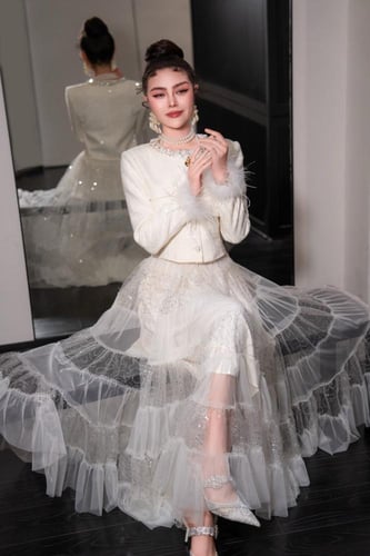 طقم سهرة قطعتين فخم