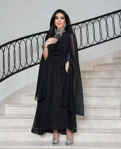 فستان شيفون انيق وفخم للمناسبات