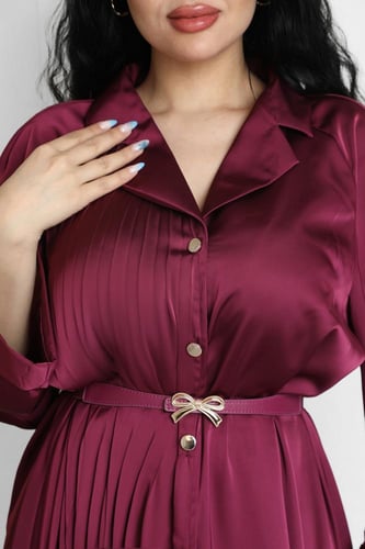 فستان مناسبات توتي مزين بحزام ناعم