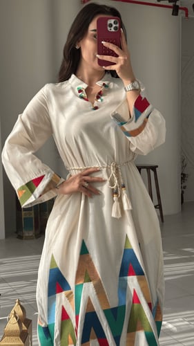 جلابية انيقة طبعات الزجزاج