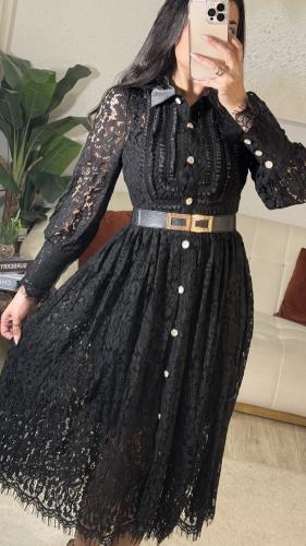 فستان دانتيل انيق وراقي