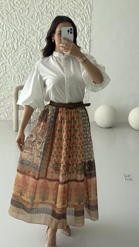 طقم العيد تيور قطعتين انيق برنت غجري