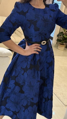 فستان ميدي مكس الاورغنزا بالجكار