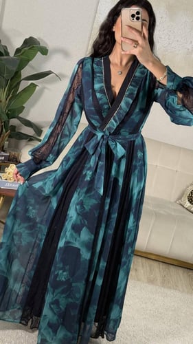 فستان طويل نسائي راقي