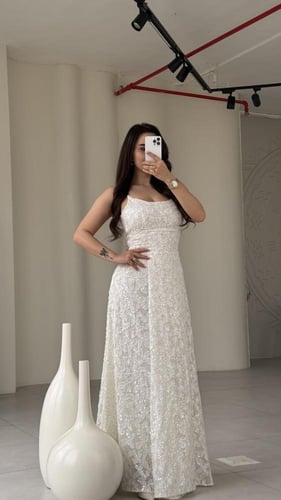 فستان طويل فخم للمناسبات