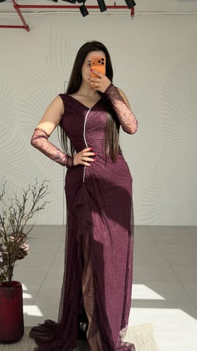 فستان طويل سهرة