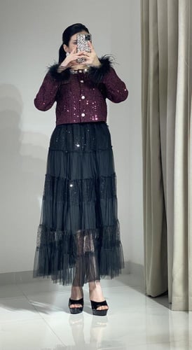 طقم سهرة قطعتين فخم