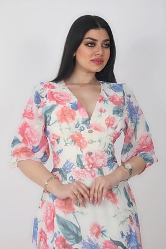 فستان نسائي شيفون مورد