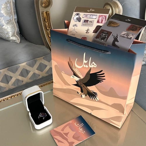 خاتم هايل(كحلي) - فضة عيار 925