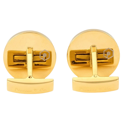 بيكاسو اند كو ازرار اكمام ستيل مطلي بلون ذهبي PCRT...