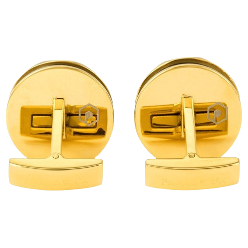 بيكاسو اند كو ازرار اكمام ستيل مطلي ذهبي-اسود PCRD...