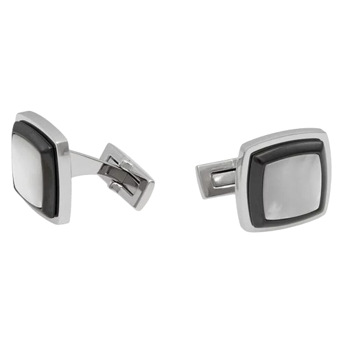 بيكاسو اند كو ازرار اكمام ستيل لون فضي PCSQPBS