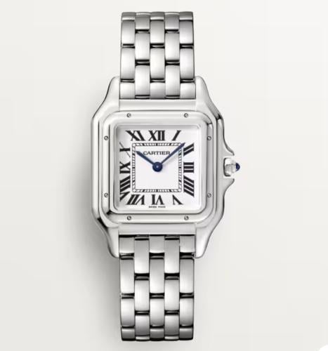 ساعة بانثر ستيل فضيه - وسط - تسليم فوري "كميه محدو...