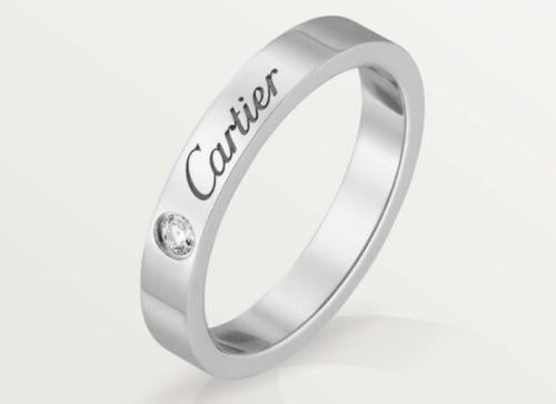 دبلة لوف نحيفه رجاليه - فضه مع الماسه طبيعيه