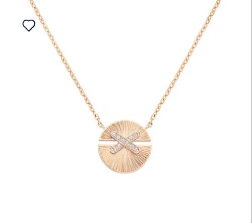 سلسال دائري ذهب كامل مع الماس اكس