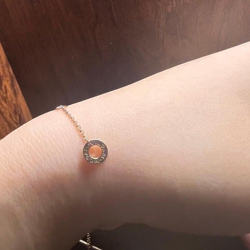 اسوارة ديفاز دريم بحجر عقبق احمر وذهب وردي