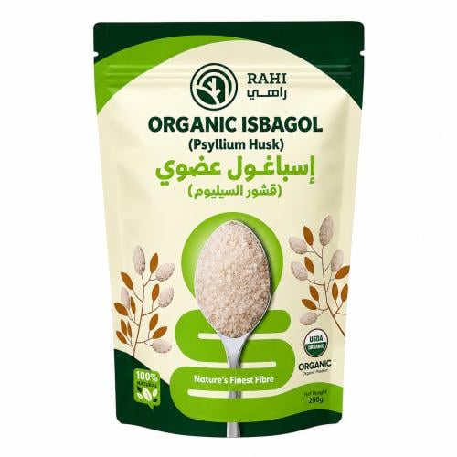 اسباغول عضوي قشور السيليوم 250 جرام