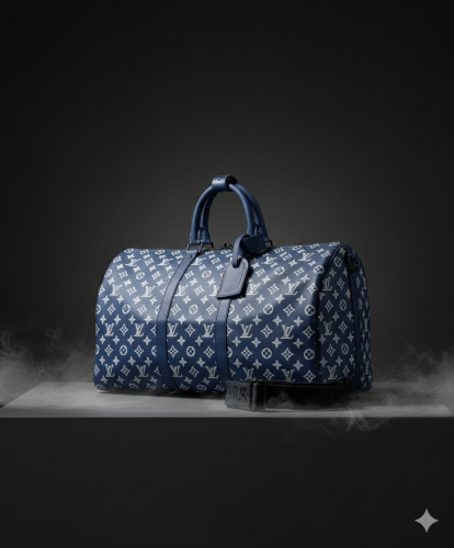 Navy Monogram Duffle Bag