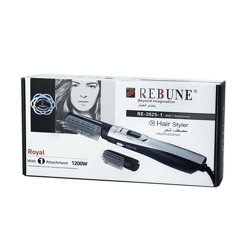 ريبون مصفف احترافي للشعر RE-2025-1 مع ملحق واحد لو...