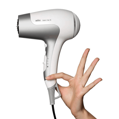 براون مجفف شعر ساتين هير 5 أبيض أيوني مع موزع احتر...