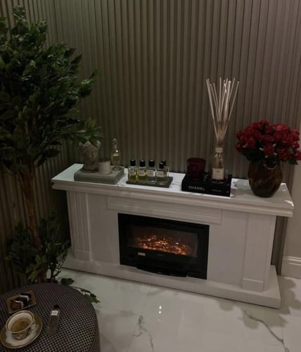 مدفأة ديكور مستطيلة أنيقه