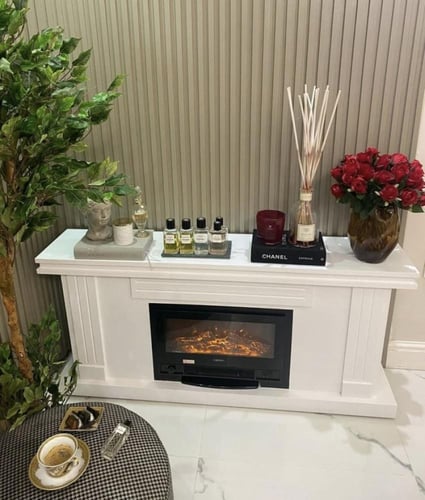 مدفأة ديكور مستطيلة أنيقه