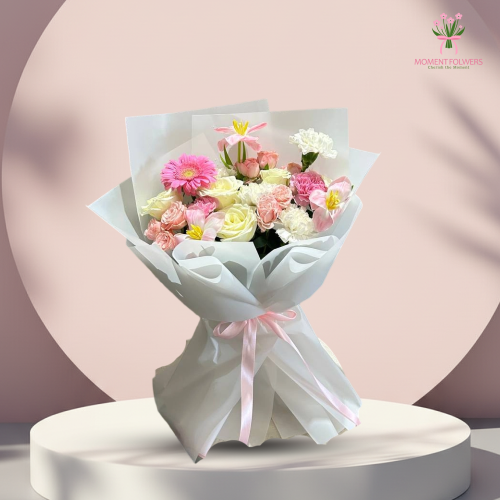 ورد طبيعي بتغليف انيق