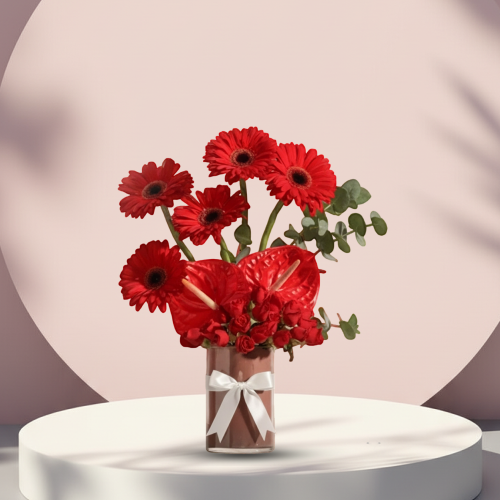 فازة ورد احمر