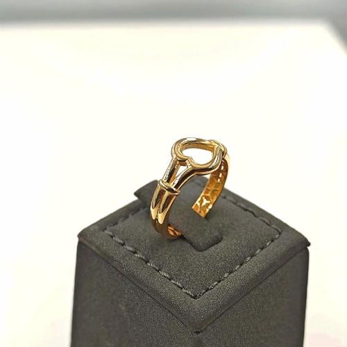 18k Ring open Heart - خاتم ذهب عيار 18