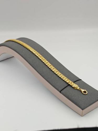 Snake Bracelet 21K Gold - إسوارة ذهب عيار 21