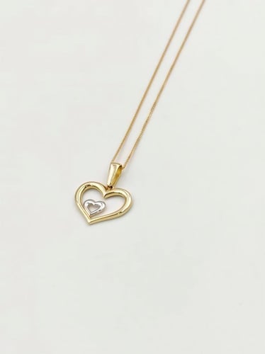 2Hearts Necklace 18k Gold