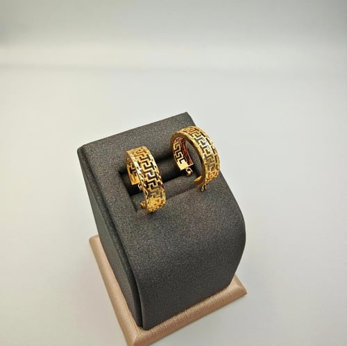 حلق ذهب عيار 18 - 18k Gold Earrings