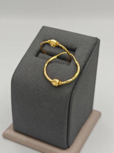 حلق ذهب عيار 22