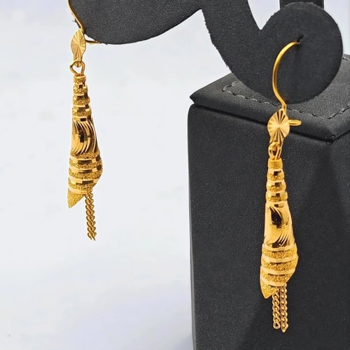 22k Gold Earrings - حلق ذهب عيار 22