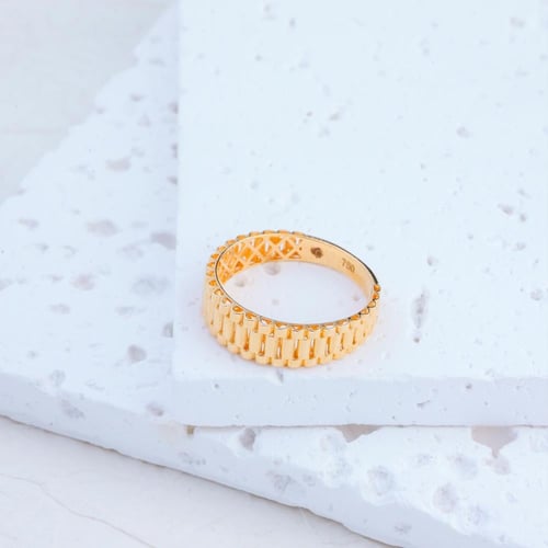 خاتم عيار 18 تصميم روليكس - 18K ROLEX Ring