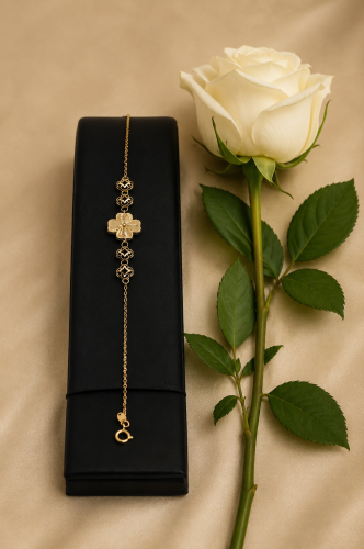 21K Gold Bracelet Classic Minimalist Design 1.55g